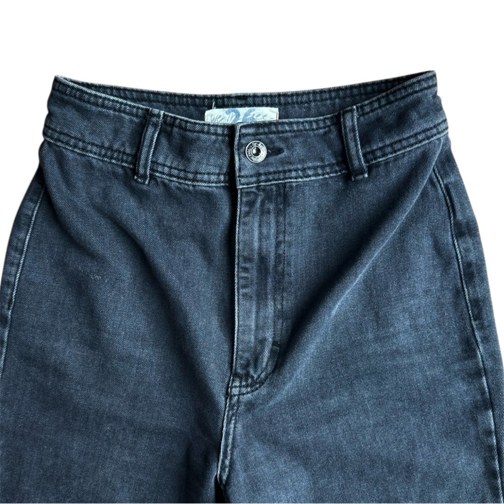 We The Free Free People Raw Hem Flare Charcoal Jeans Size 26 - Picture 4 of 11